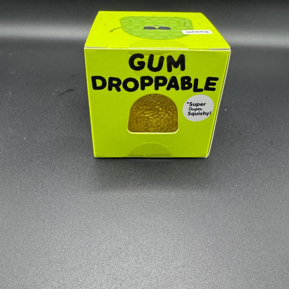J'adore Gum Droppable Super Duper Squishy Yellow Green Sensory Fidget Toy New